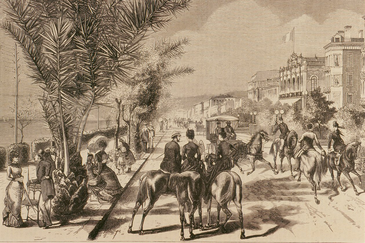Promenade des Anglais, Nice, 1880 od French School