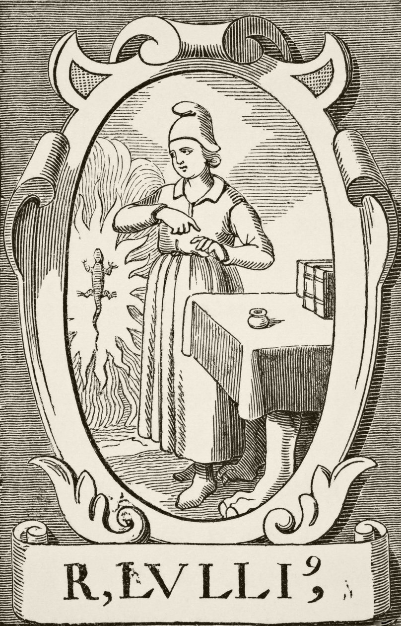 Ramon Llull z knihy „Věda a literatura ve středověku“ od Paula Lacroixe (1806-84), vydaná v Londýně 1878 od French School