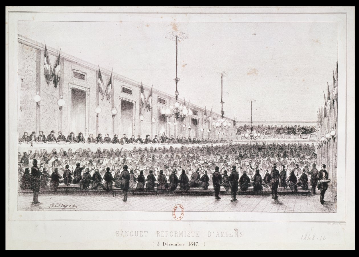 Reformní banket v Amiens, 5. prosince 1847 od French School