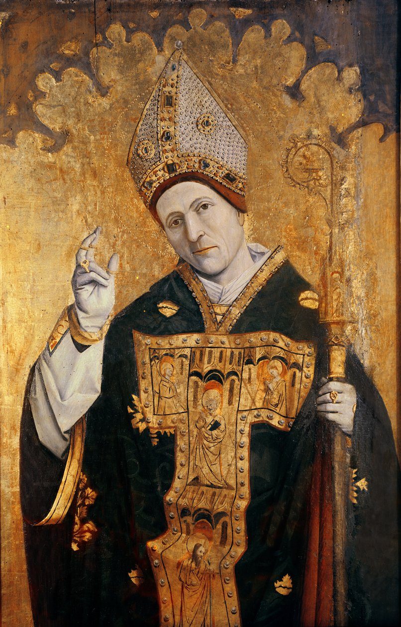 Svatý Siffredus z Carpentrasu, provensálská škola, asi 1460-70 (tempera na desce) od French School