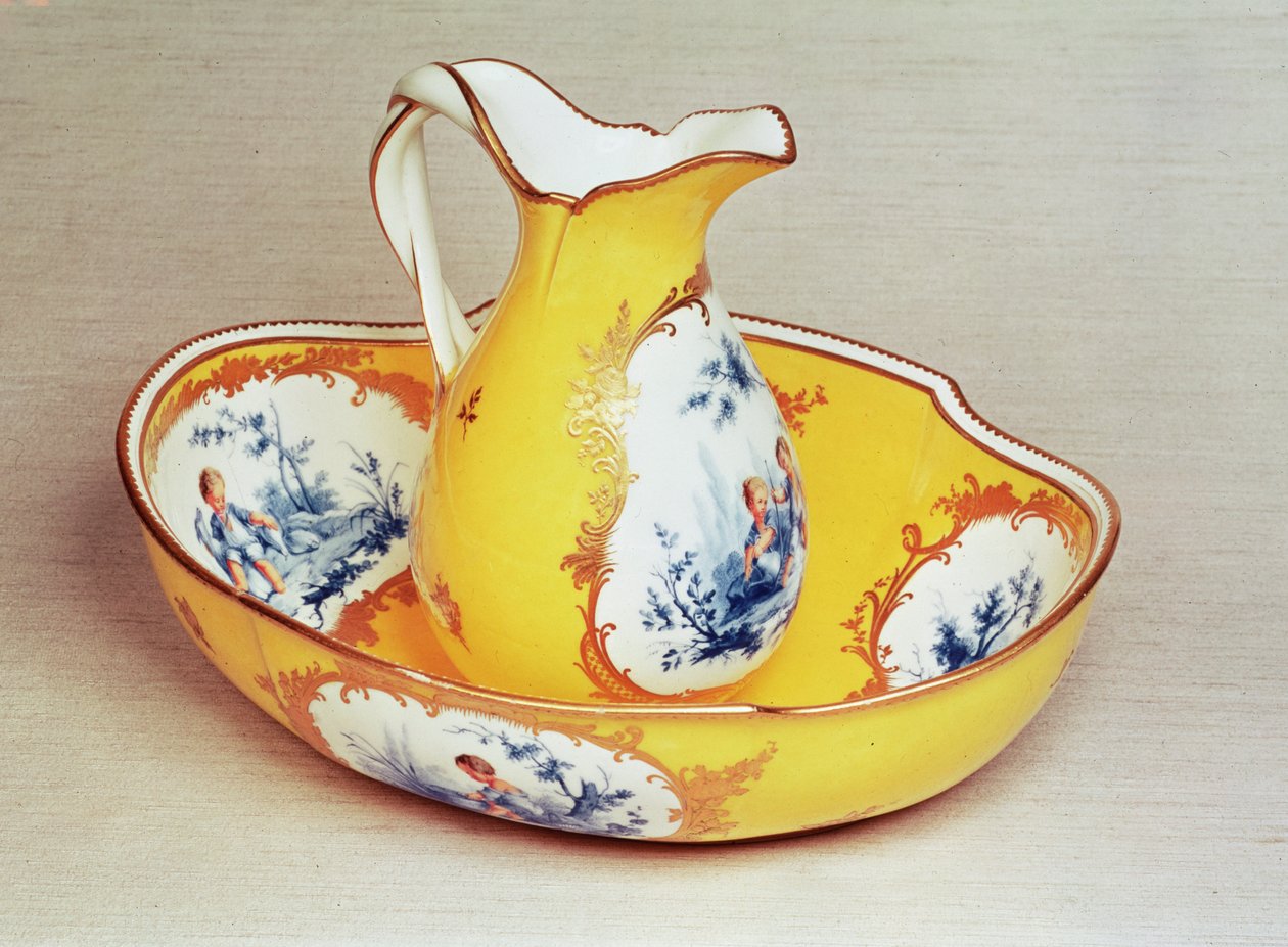 Sevres (džbán na vodu) Broc Roussel džbán a umyvadlo (porcelán) od French School