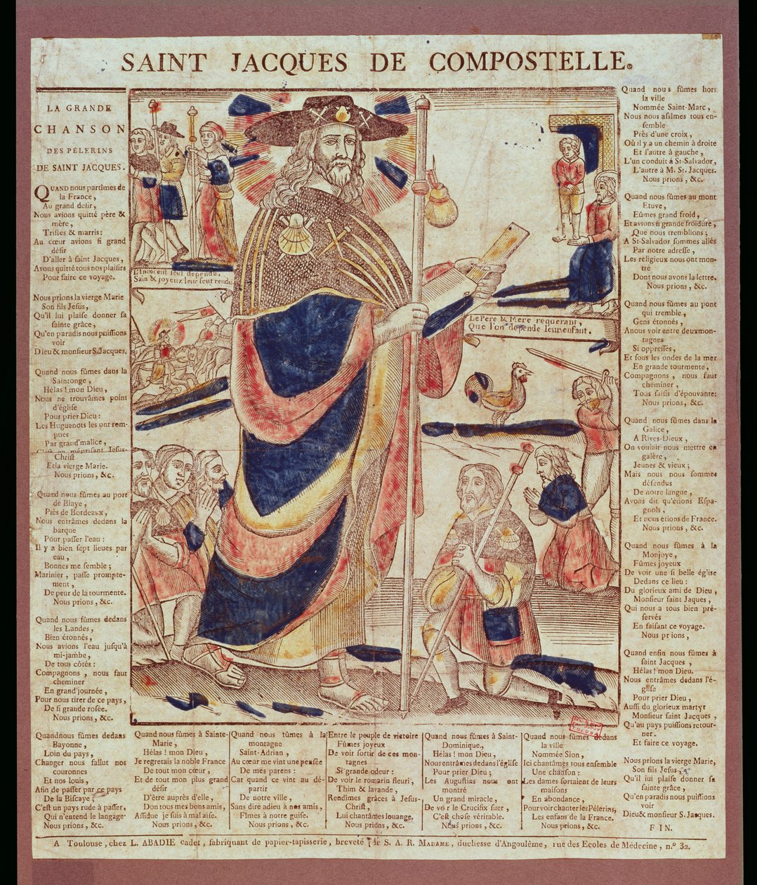 Svatý Jakub z Compostely, kolem roku 1824 od French School