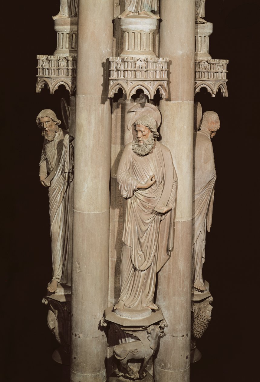 Svatý Lukáš Evangelista, z Andělského sloupu, po roce 1280 od French School