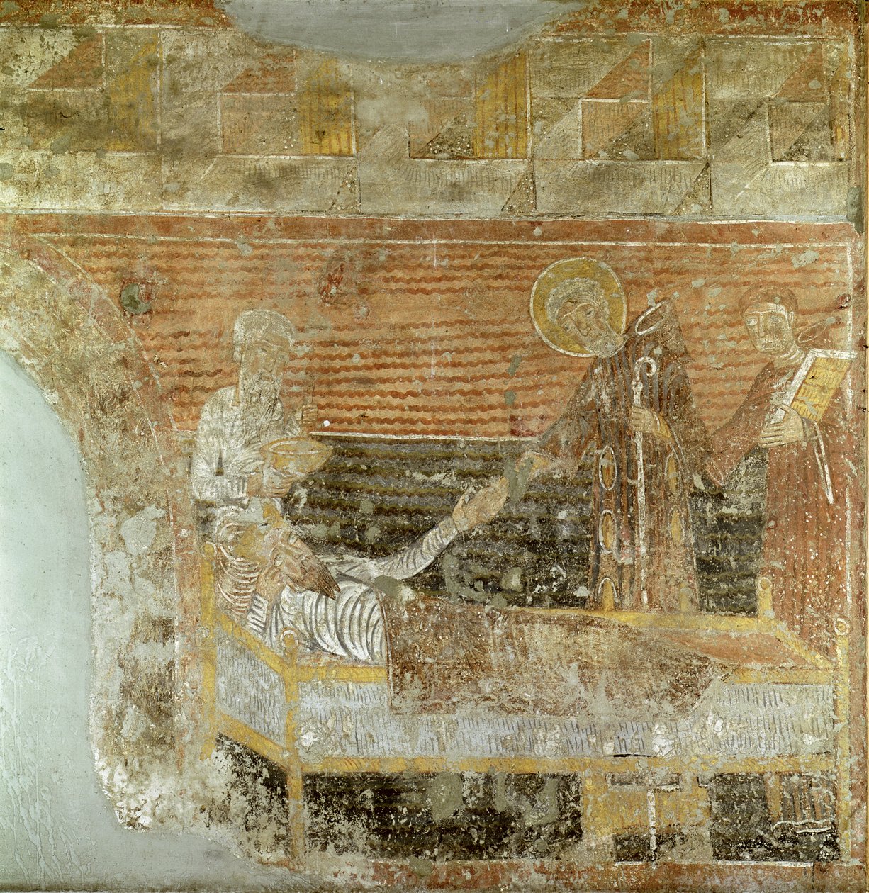 Sv. Severinus († 507) léčící Chlodvíka I. (465-511) (viz také 177181) od French School