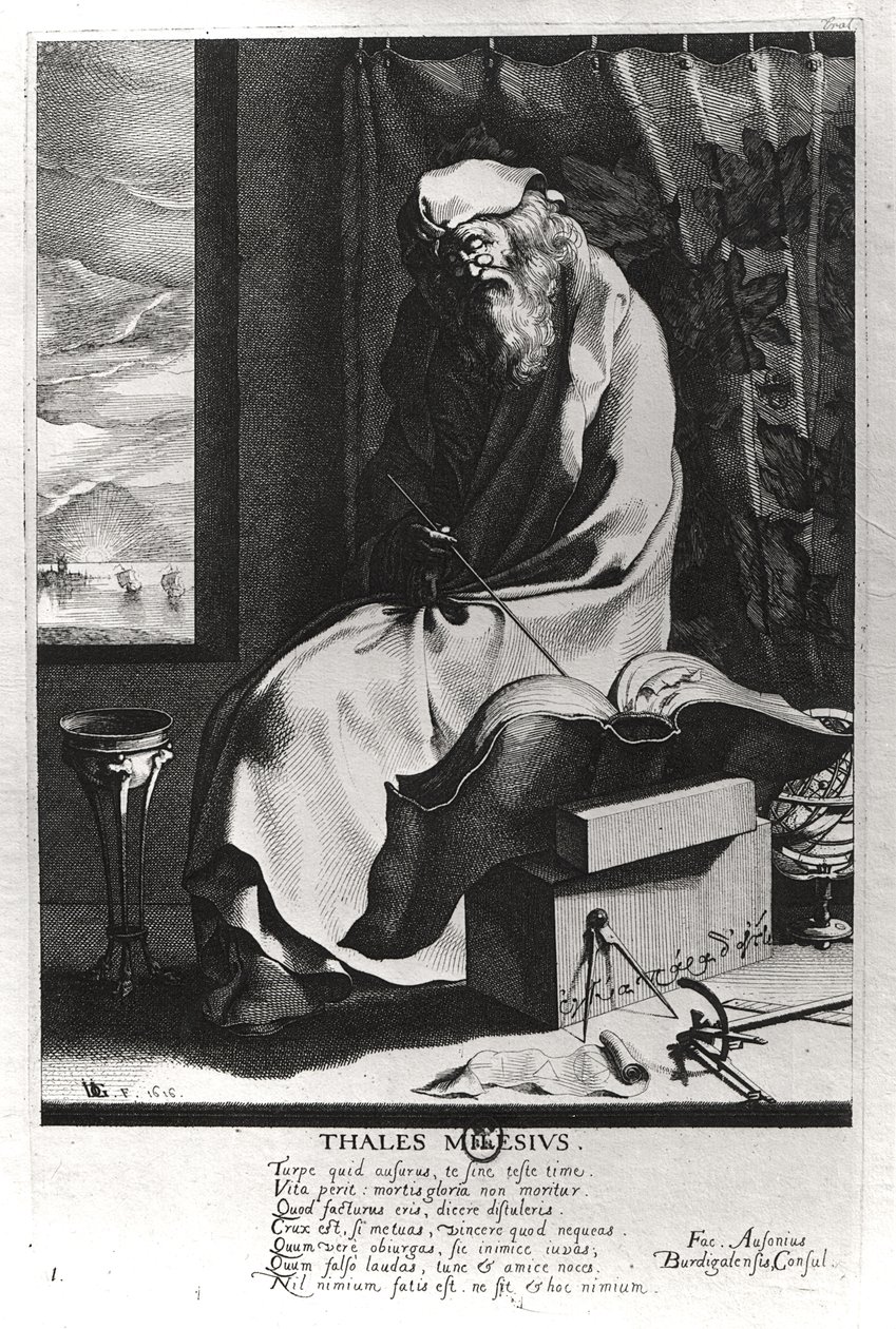 Thales z Milétu (asi 625-547 př.nl) od French School
