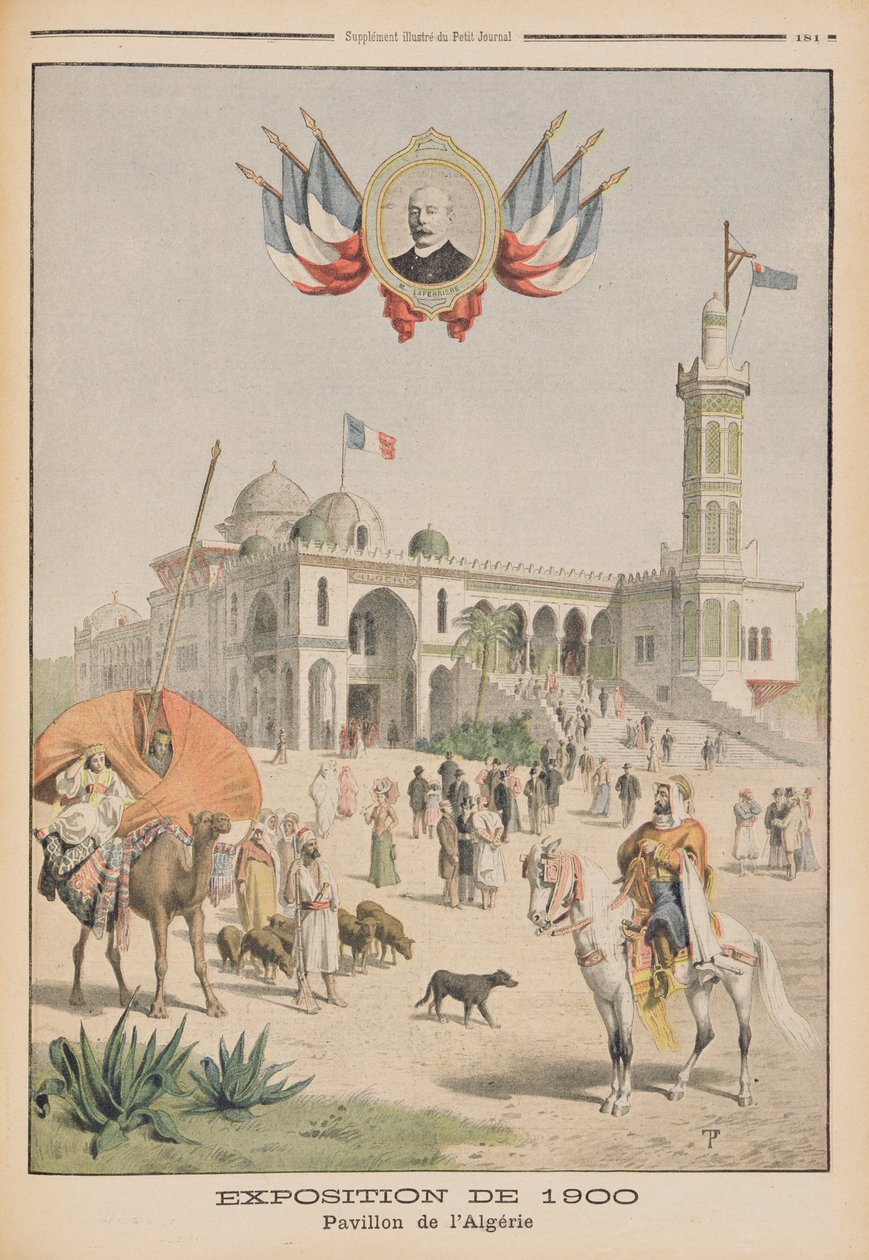 Alžírský pavilon na Světové výstavě 1900, Paříž, ilustrace z 