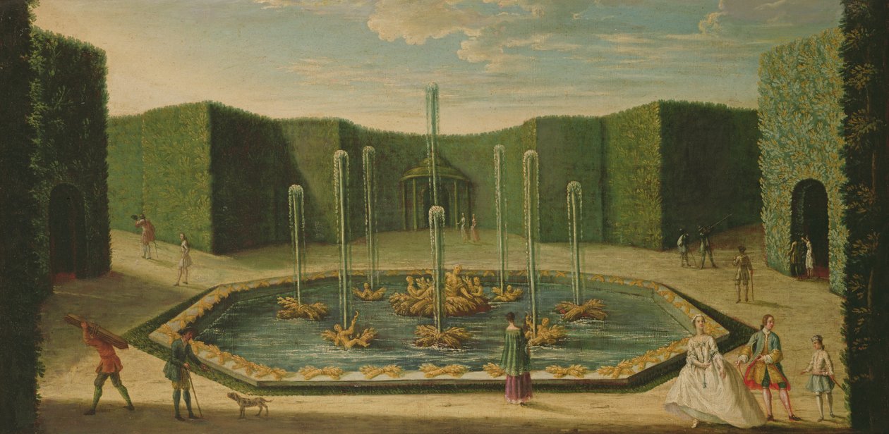 Povodí Ceres ve Versailles, počátek osmnáctého století od French School