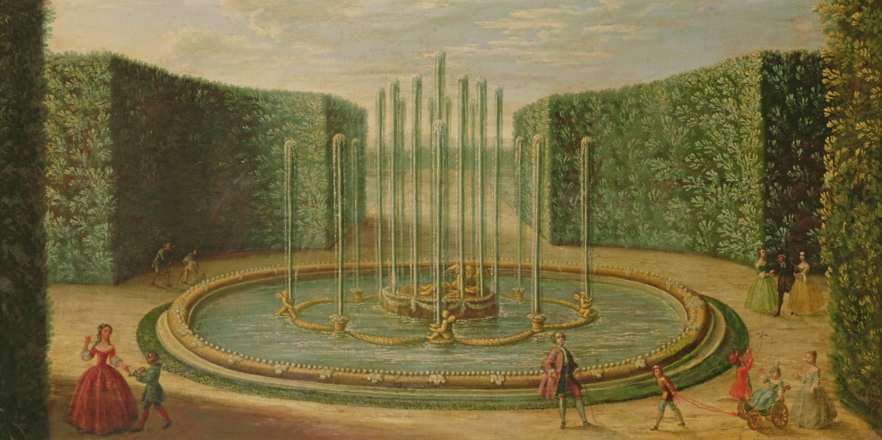 Povodí Saturnu ve Versailles, počátek osmnáctého století od French School