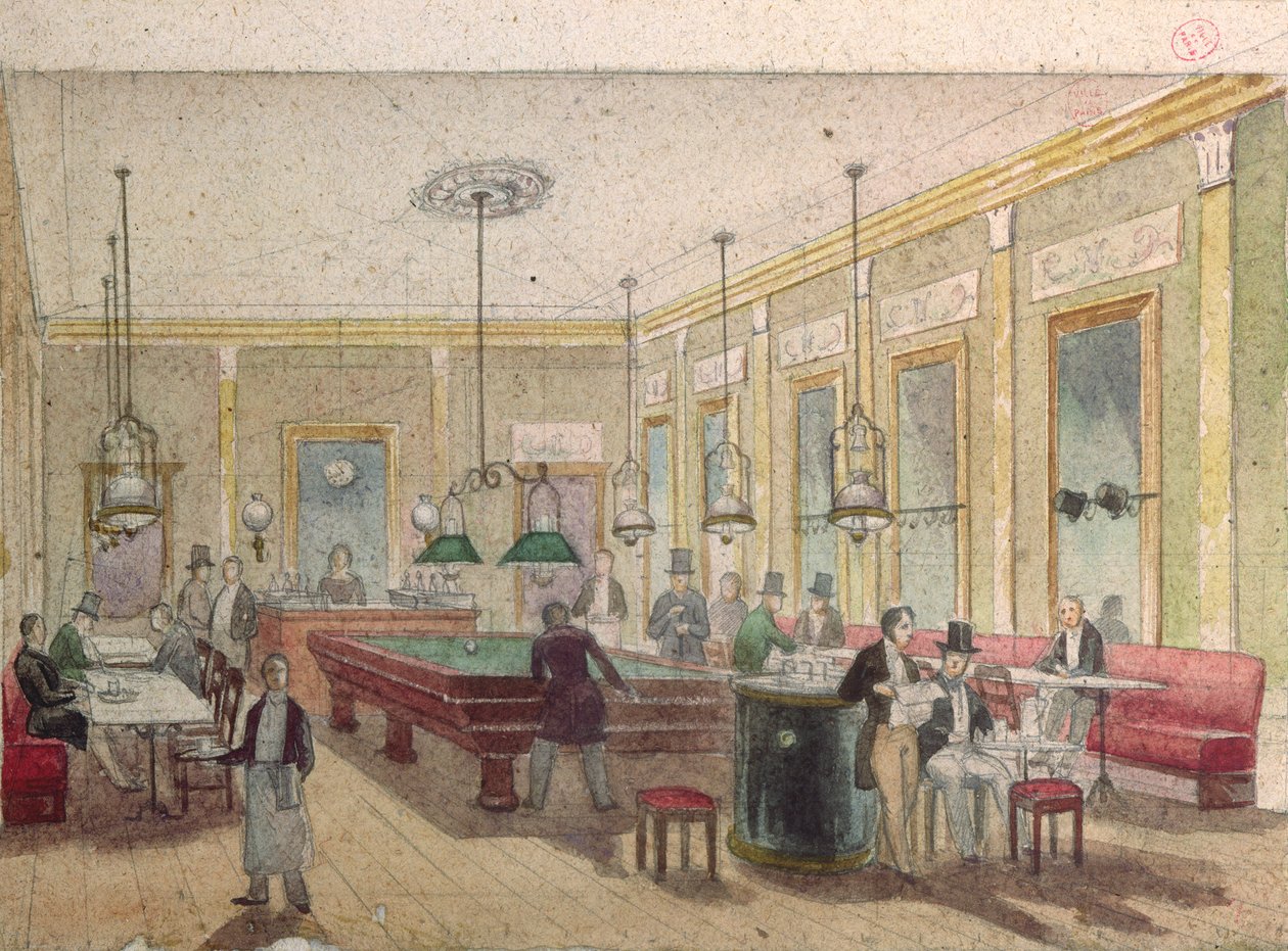 Kulečníkový sál v kavárně od French School