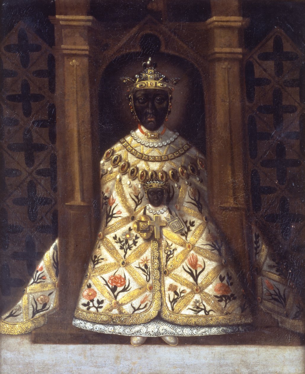 Černá panna v Chadaraitě od Ludvíka XI. (1423-83) od French School