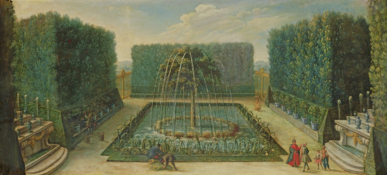 Bosquet du Marais, počátek osmnáctého století od French School