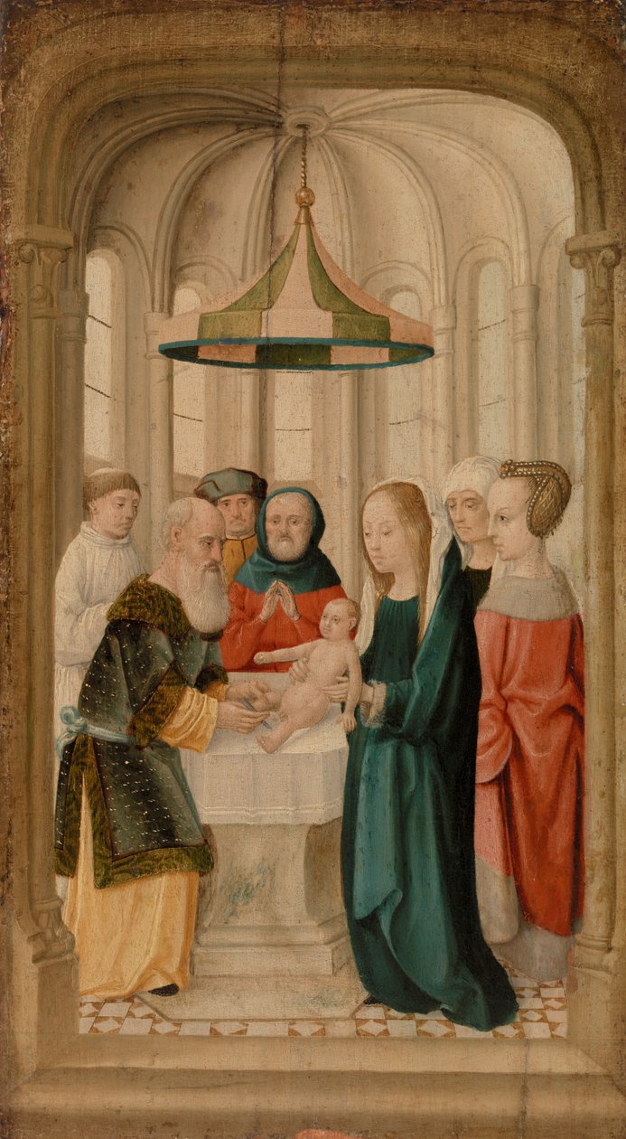 Obřízka Krista (tempera na panelu) od French School