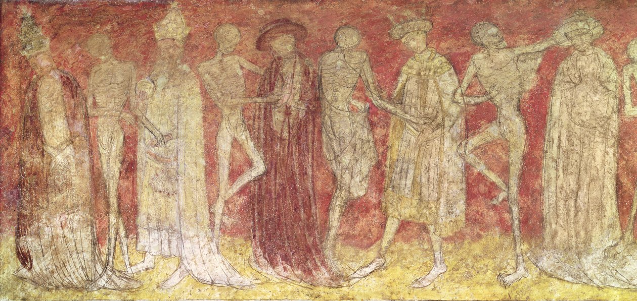 Tanec smrti, ze sboru (tempera na kameni) od French School