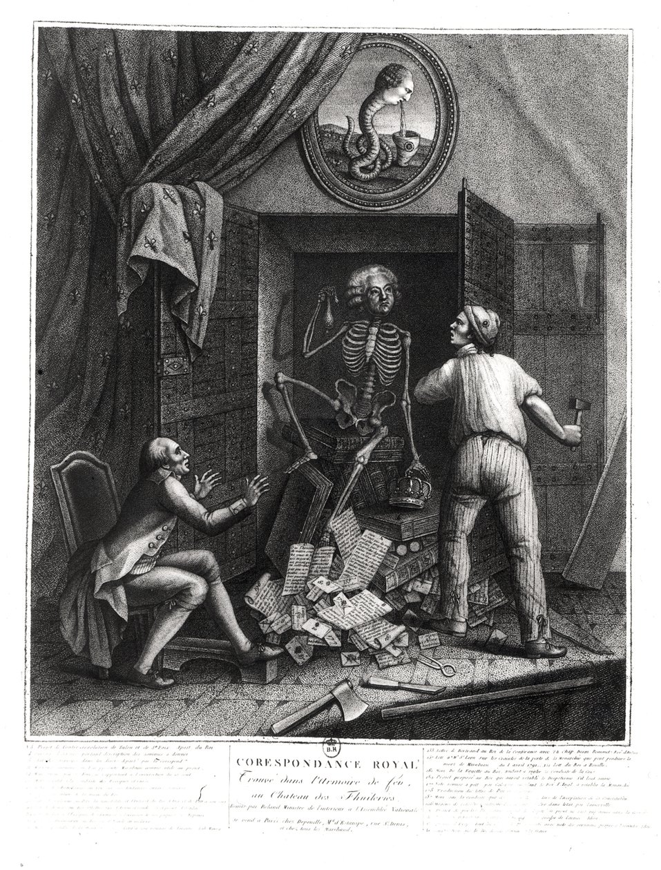 Objev královské korespondence v Tuileries od French School