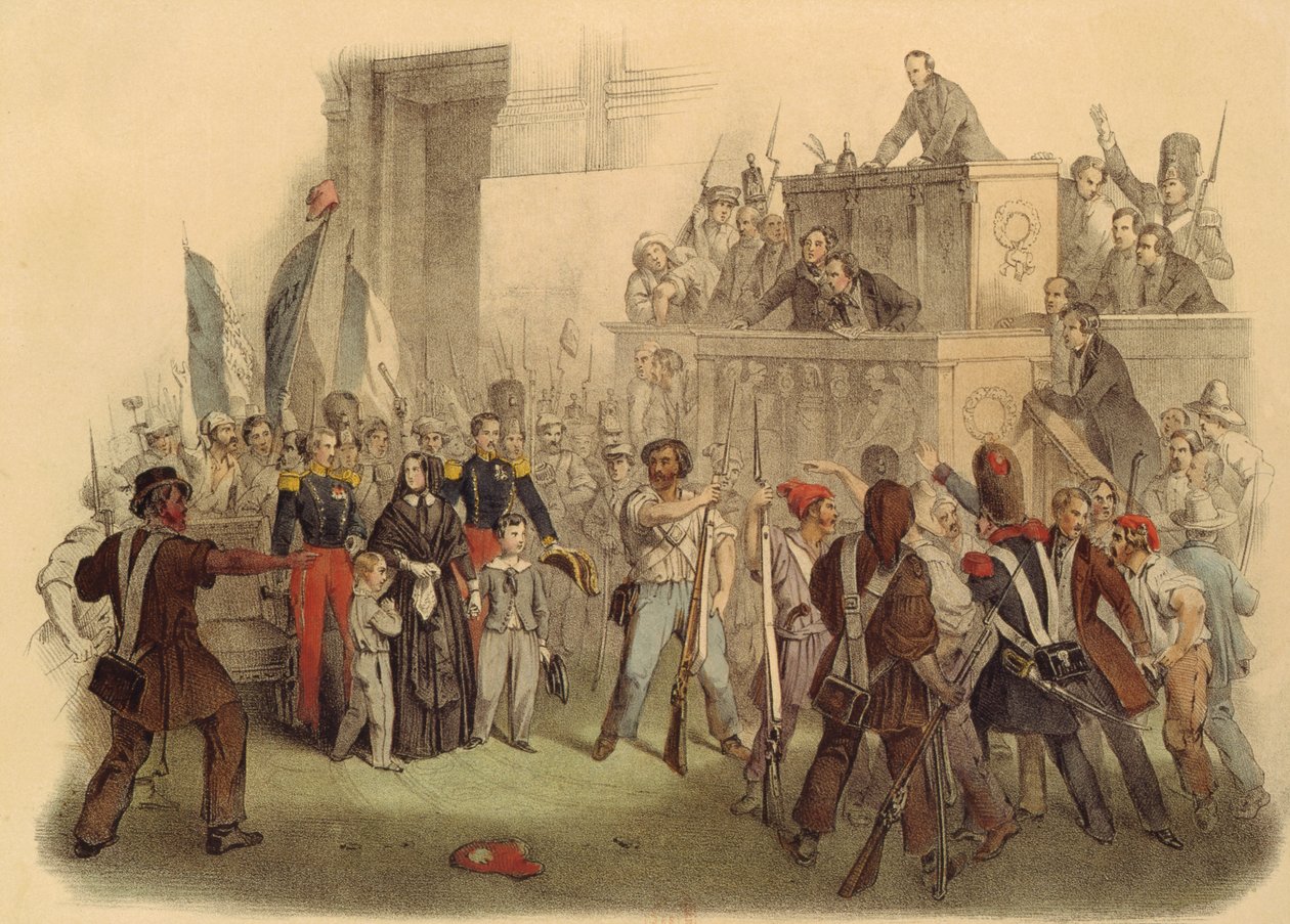 Mše v Poslanecké sněmovně, 24. února 1848 od French School