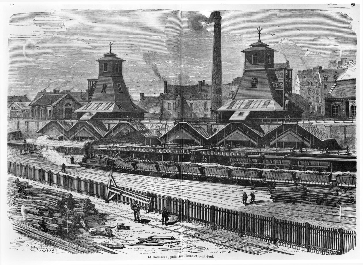 Pits of St. Pierre und St. Paul v Le Creusot, z 