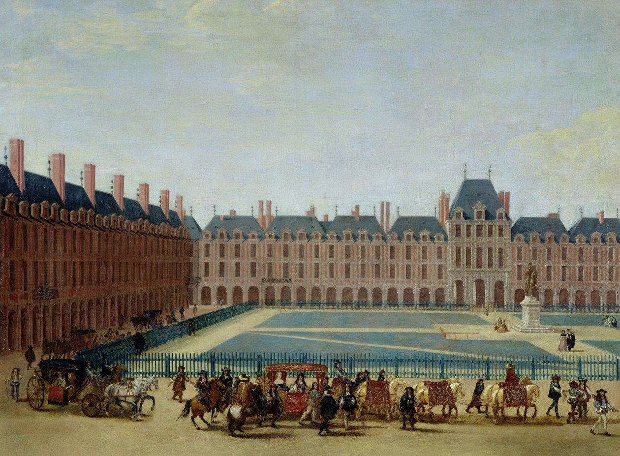 Place Royale s královským kočárem, c.1655 od French School