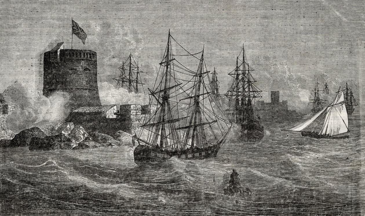 Toulonský přístav v 18. století od French School