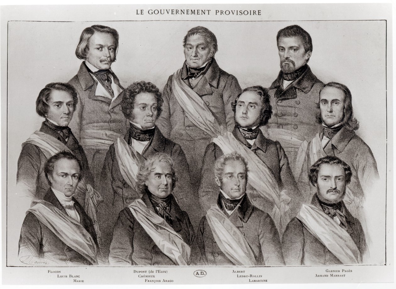 Prozatímní vláda v roce 1848 od French School