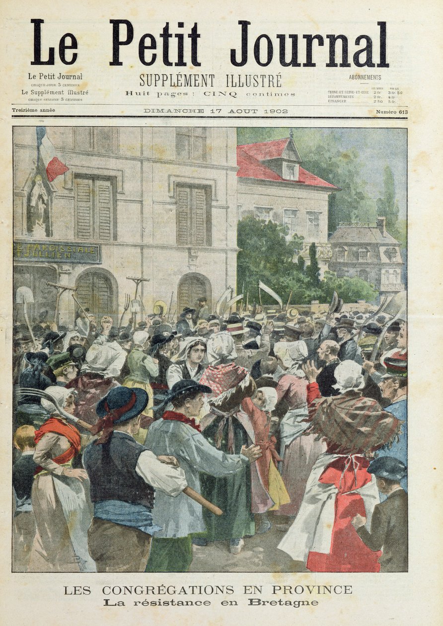 Odboj v Bretani, z "Le Petit Journal", 17. srpna 1902 od French School