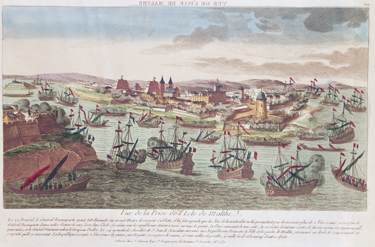 Obléhání Malty, 12. června 1798 od French School