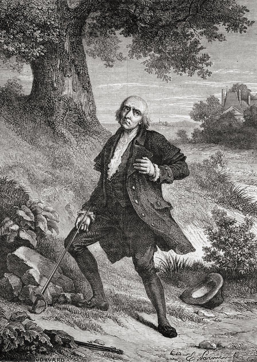 Sebevražda Jean Marie Roland de La Platiere (1734-93) 10. listopadu 1793 od French School