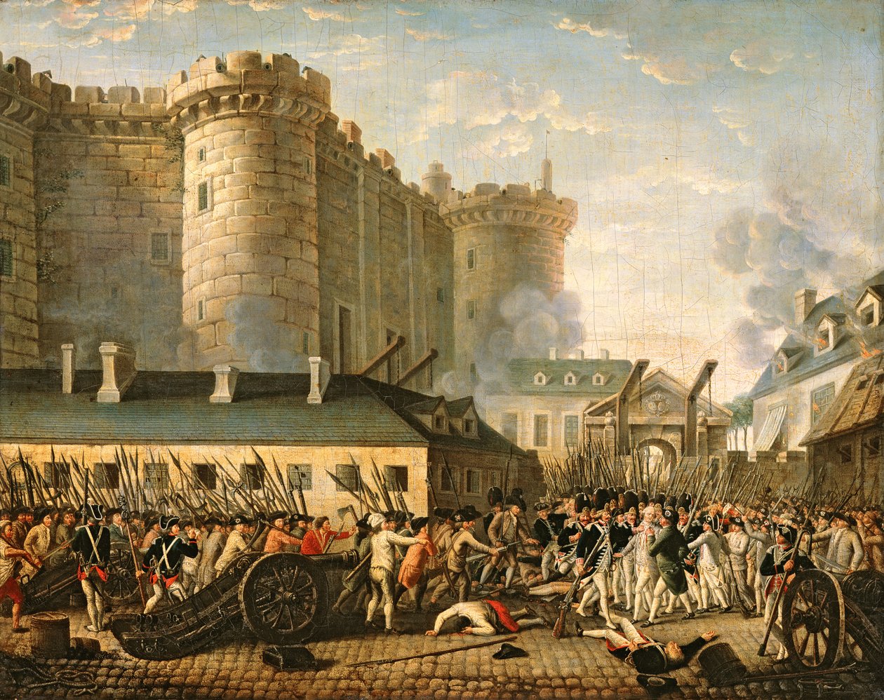 Dobytí Bastily, 14. července 1789 od French School