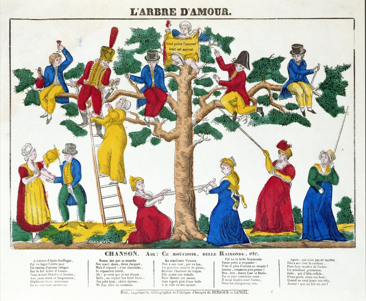 Strom lásky, asi 1830-40 od French School