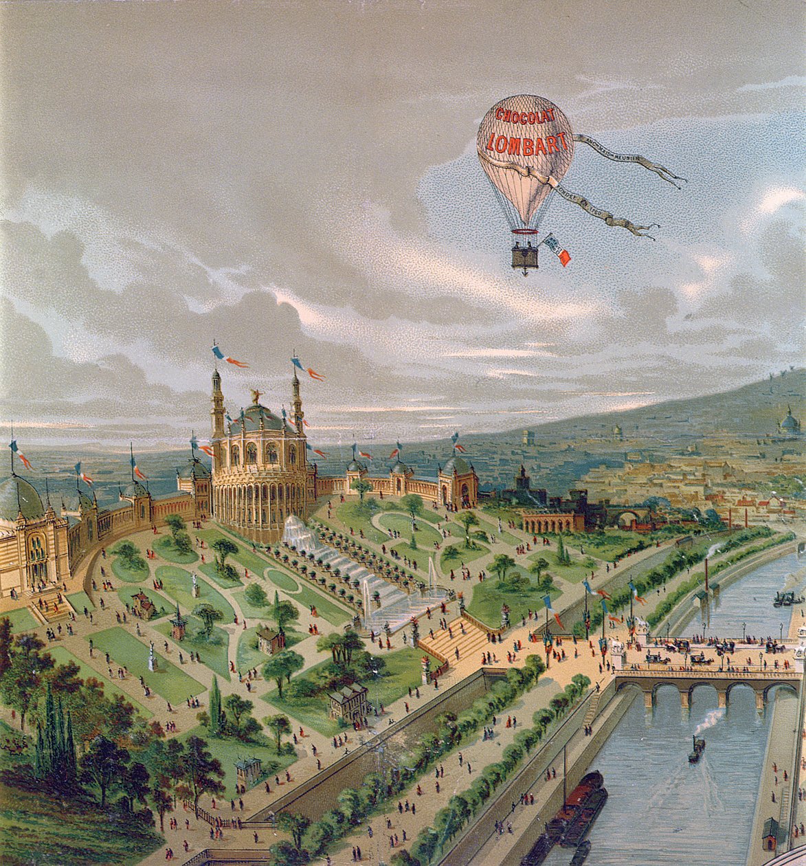Trocadero - Univerzální výstava v Paříži, 1878 od French School