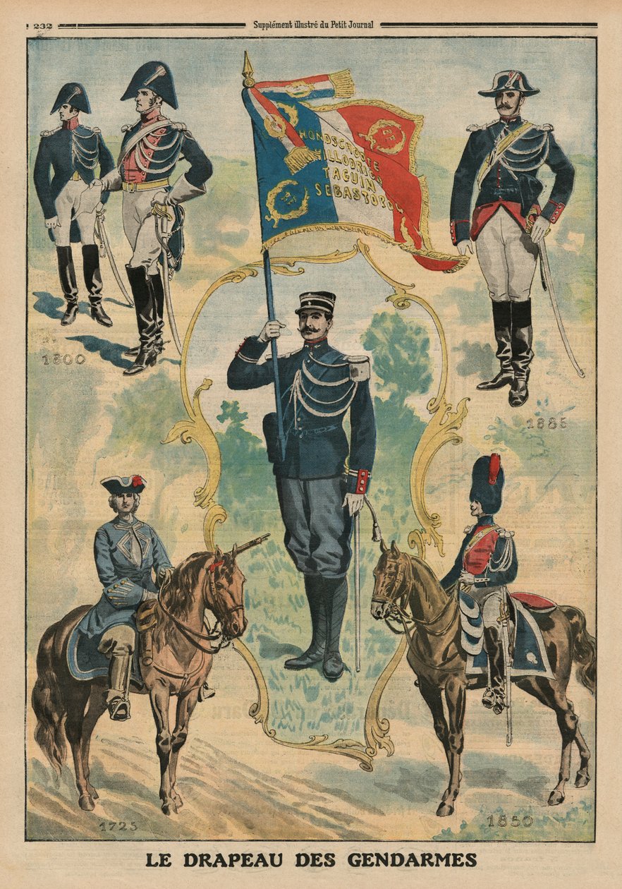 Vlajka četníků, ilustrace přední obálky z 