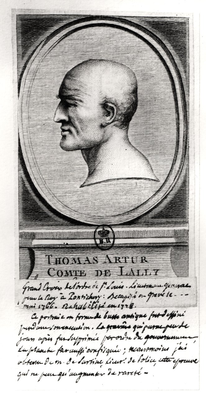 Thomas Arthur (1702-66) Comte de Lally, cca 1766 od French School