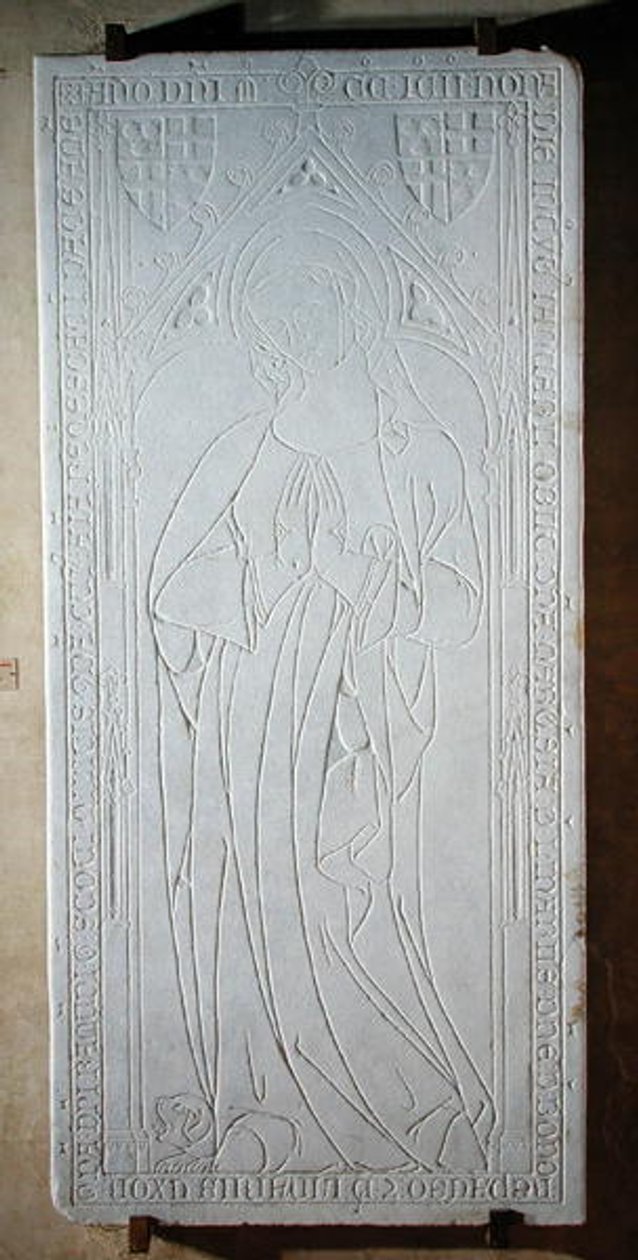 Náhrobek s portrétem Marquiesa de Linares, 1391 od French School