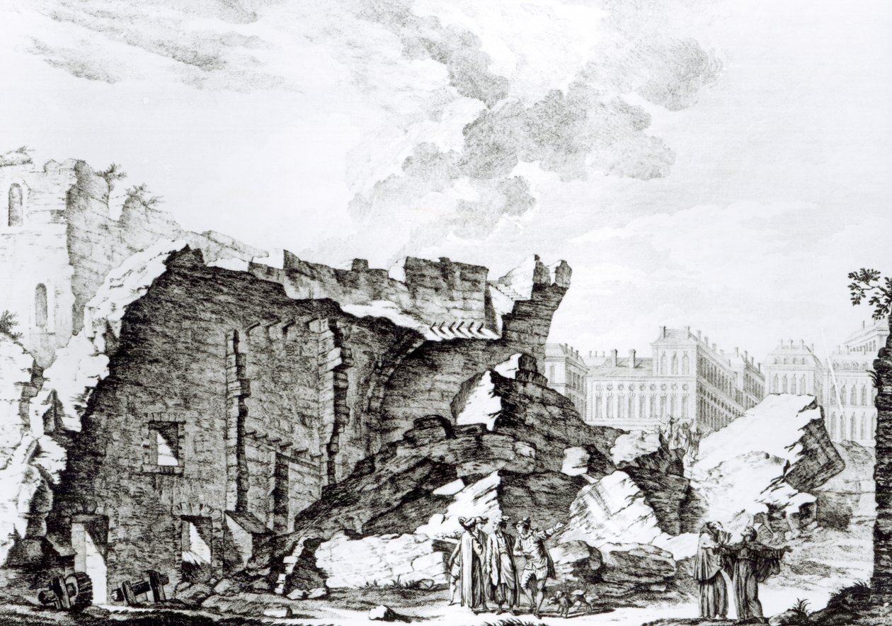 Věž San Roque, Lisabon po zemětřesení v roce 1755 od French School