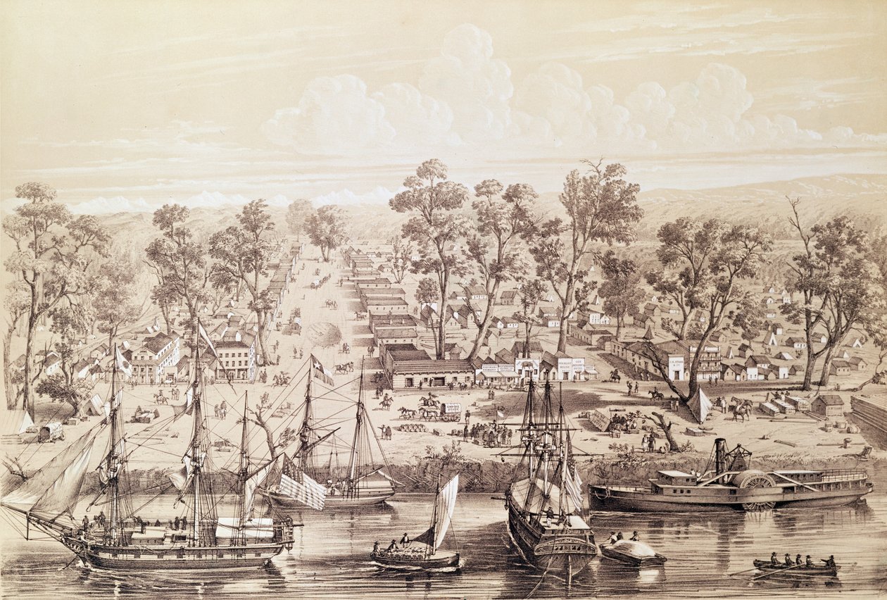 Město Sacramento, 1820 od French School