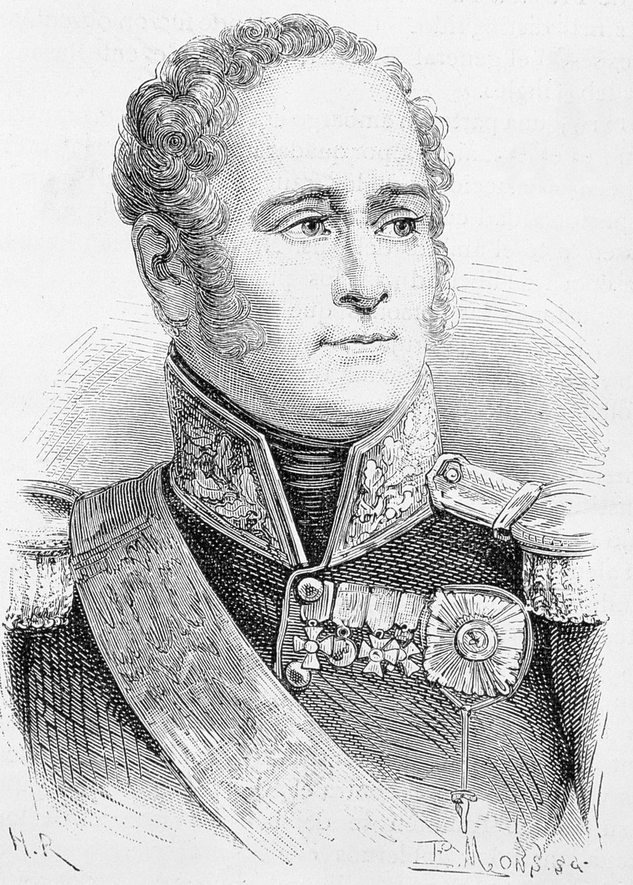 ruský car Alexandr I. (1777-1825) od French School