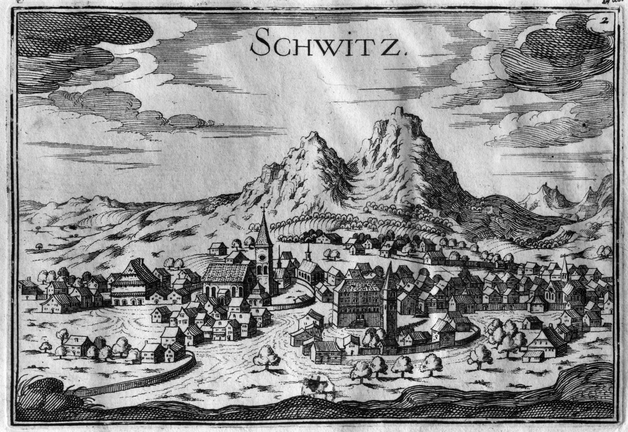 Pohled na Schwyz od French School