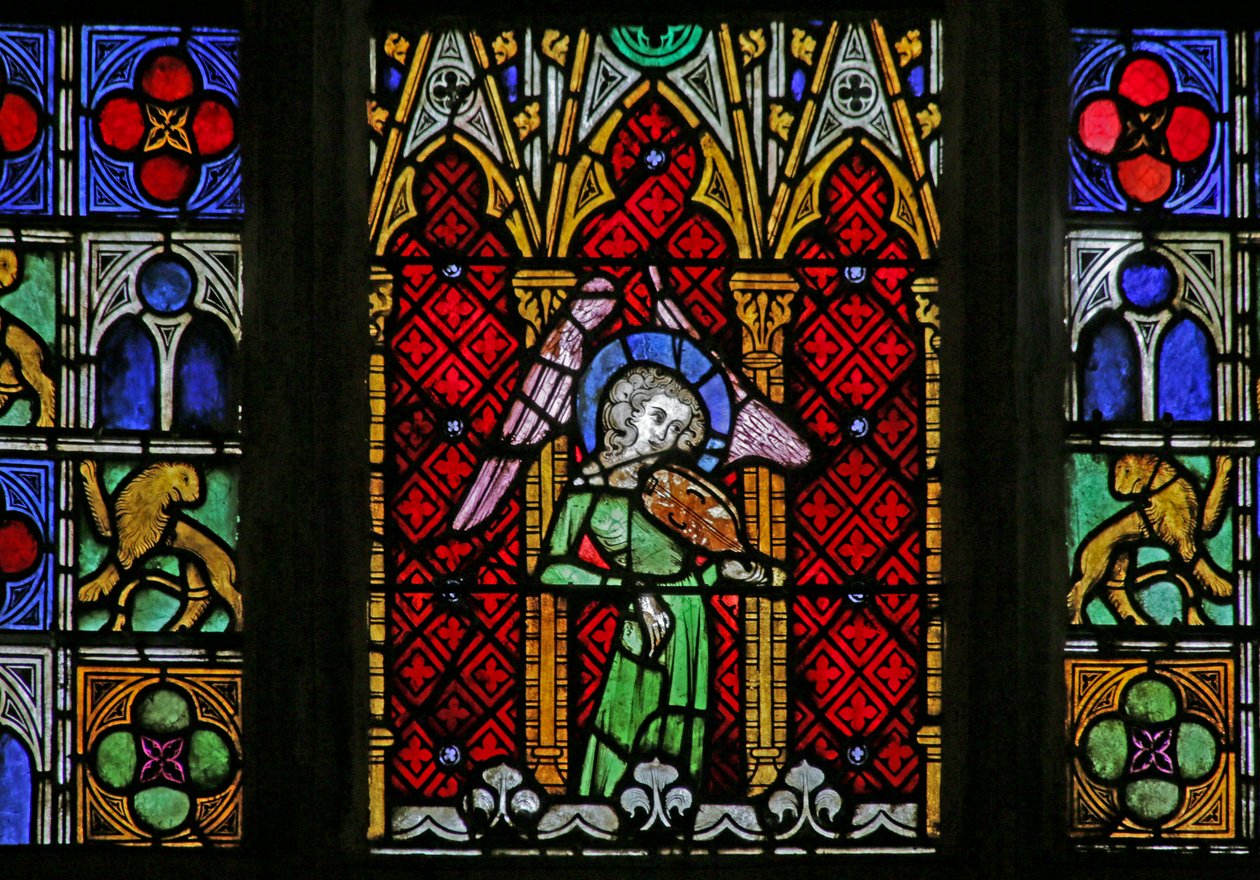 Okno zobrazující Anděla, c. 1320, 14.-20. století od French School