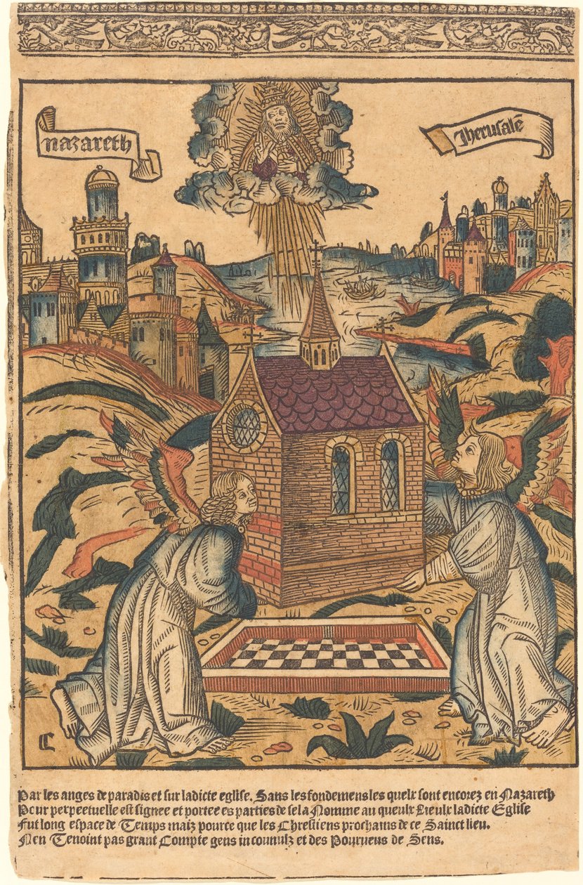 Přeprava Svaté chýše v Loretu od French 15th Century