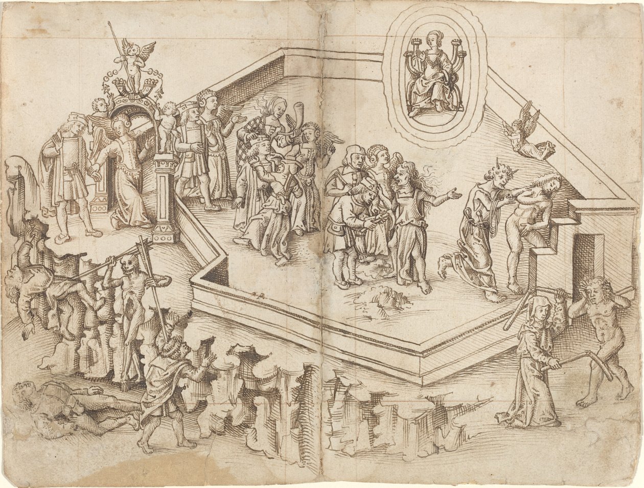 Alegorie života učence v bohaté domácnosti [fol. 3 verso / 4 recto] od French 16th Century