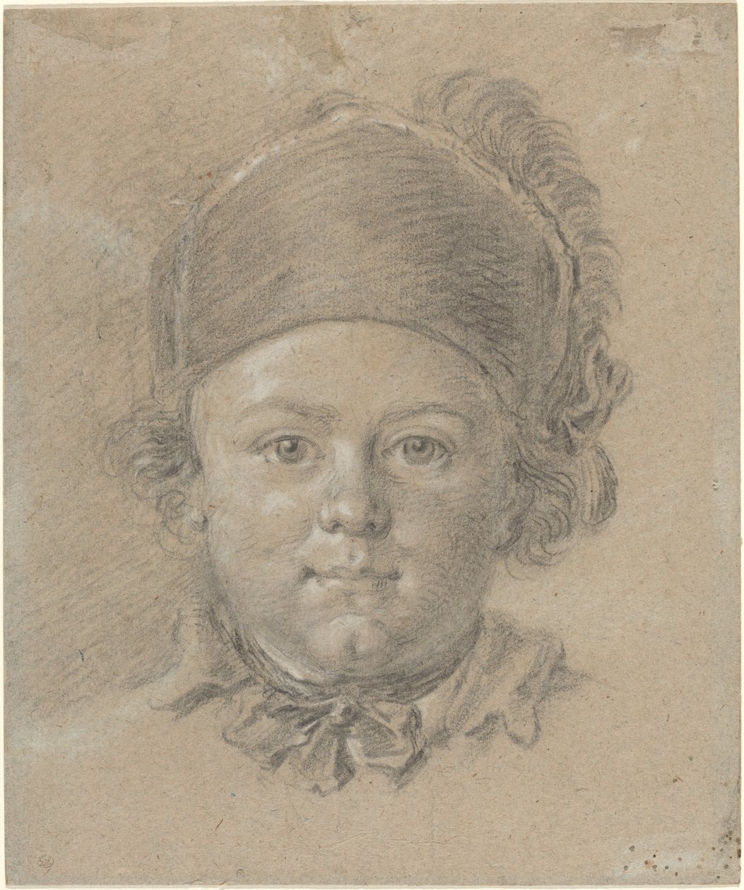 Chlapec s vojenskou čepicí od French 18th Century