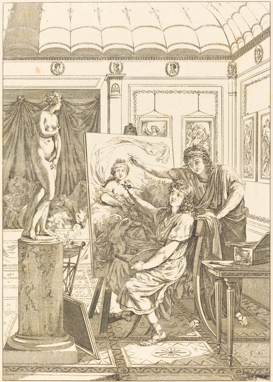 Anacreon Mimic: Portrét duhovky od French 18th Century