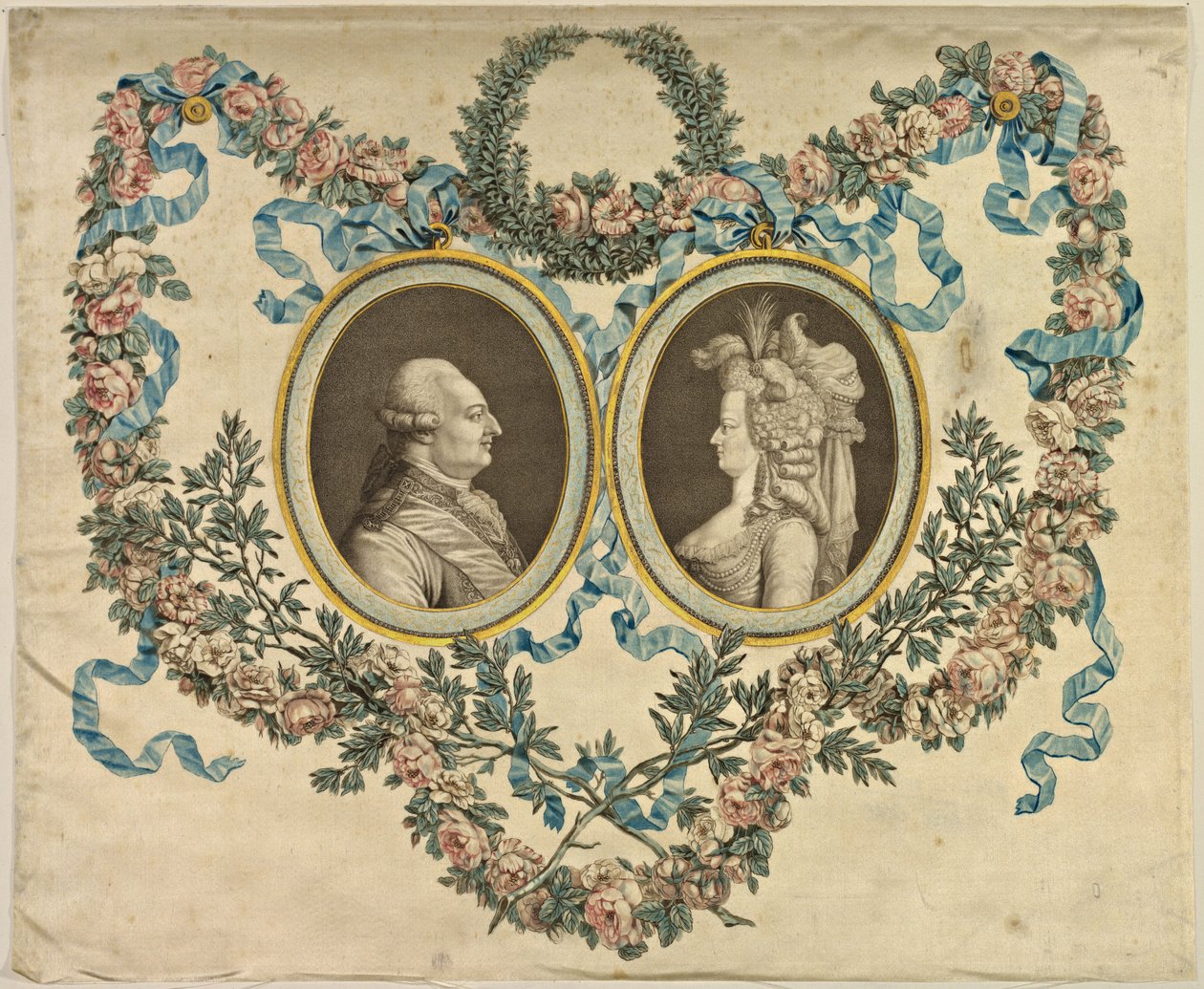 Ludvík XVI. a Marie-Antoinetta od French 18th Century