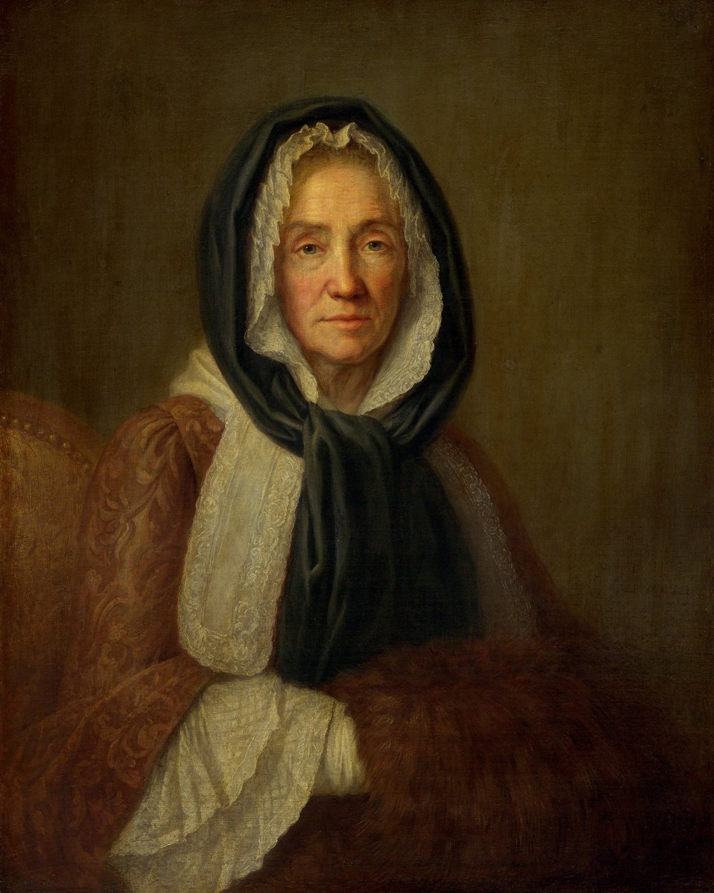 Stará žena s rukávníkem od French 18th Century