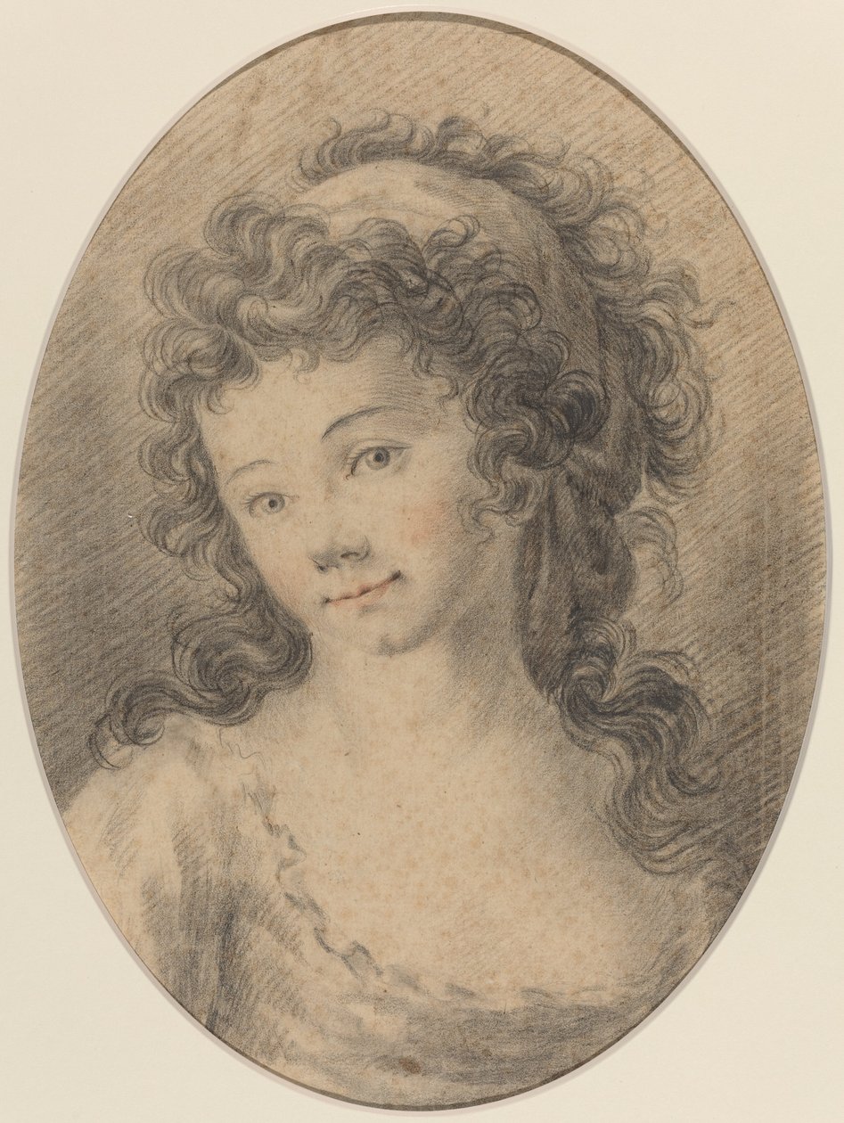 Portrét dívky od French 18th Century