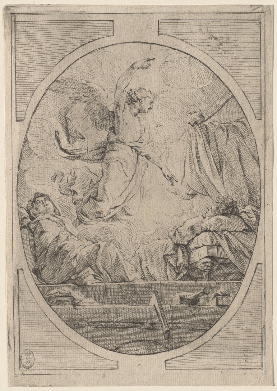 Sen svatého Josefa od French 18th Century after Pierre Hubert Subleyras