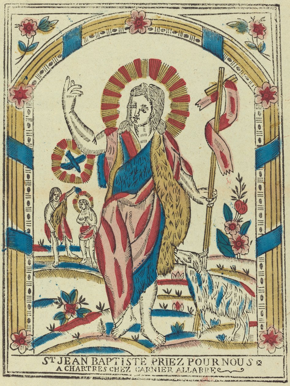 Svatý Jan Křtitel oroduj za nás od French 19th Century