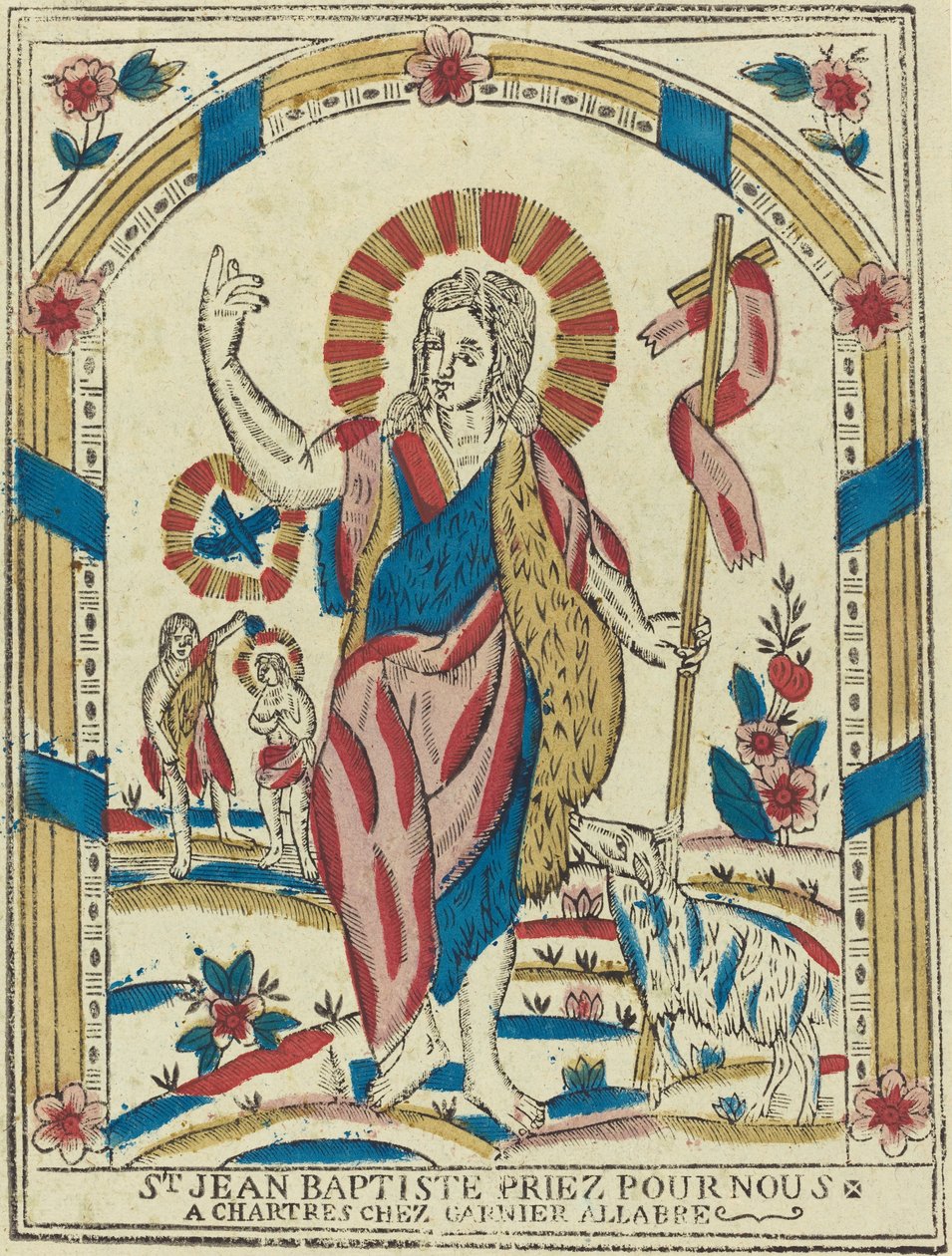 Svatý Jan Křtitel oroduj za nás od French 19th Century
