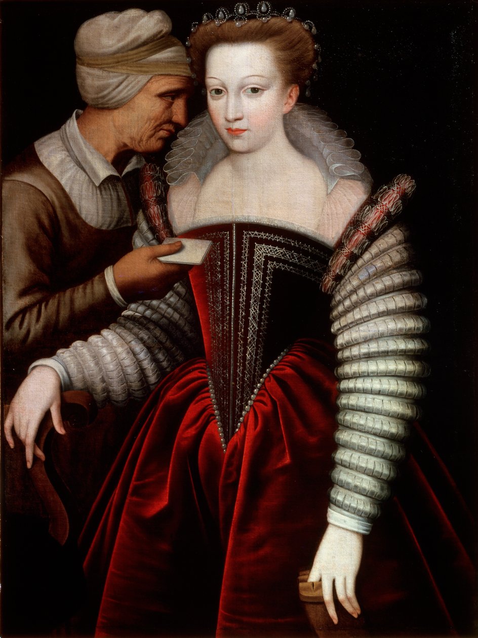 A Love Letter Procuress, druhá polovina 16. století od French Master