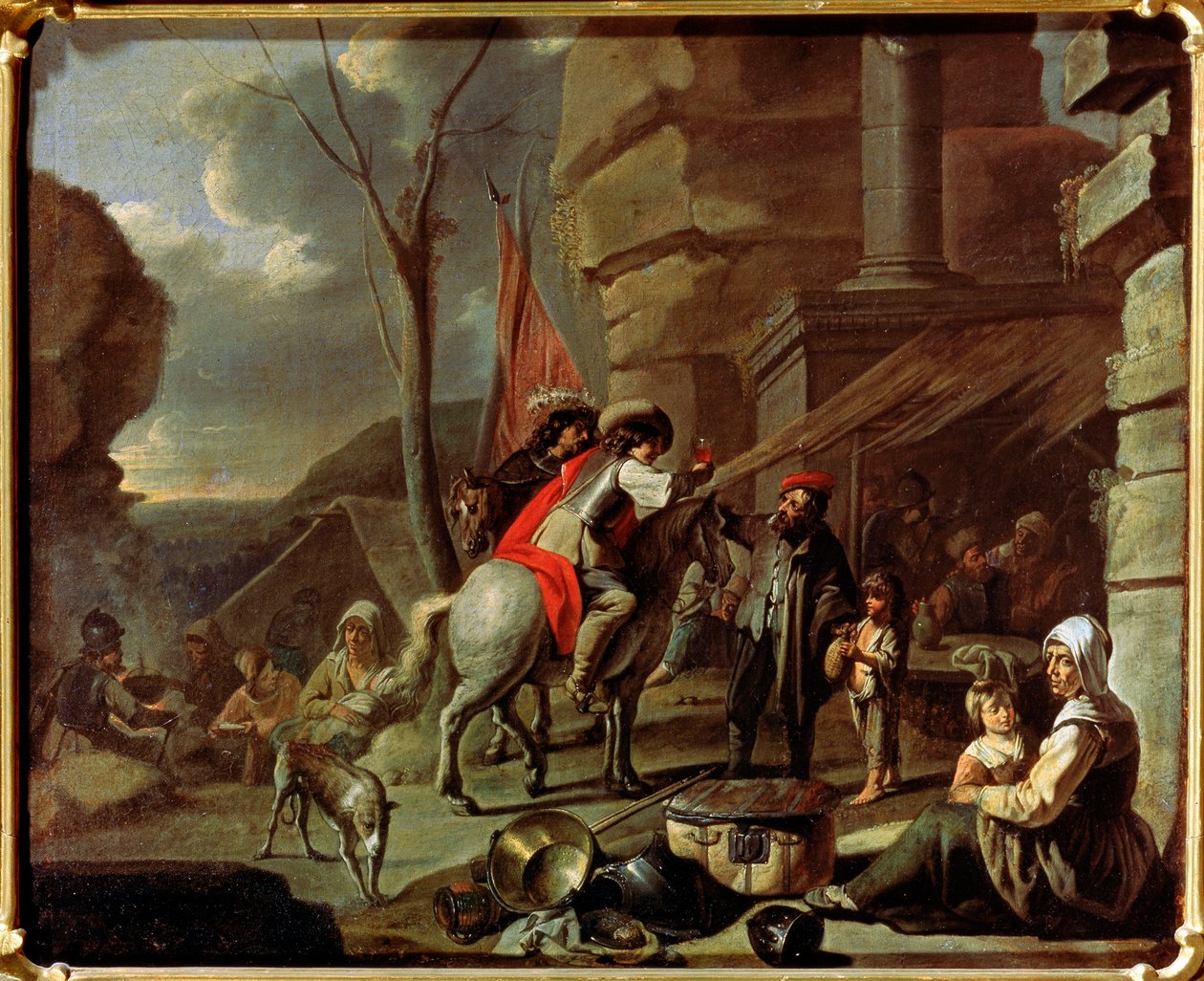 Jezdci v krčmě, druhá polovina 17. století. od French Master