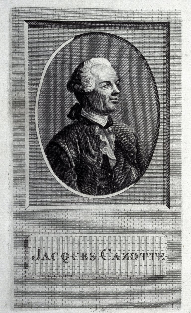 Portrét autora Jacques Cazotte 1720-1792 od French Master